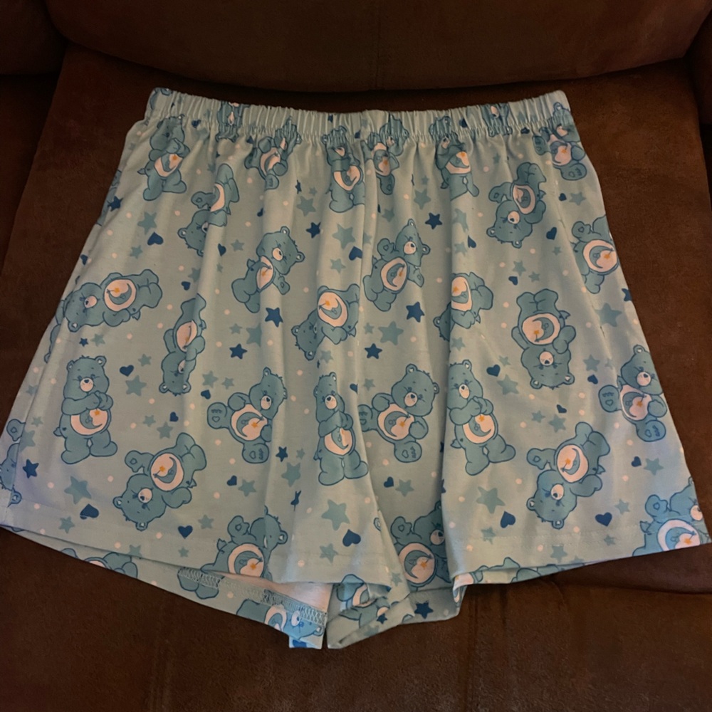 SHEIN Blue Bear Print Pajama Shorts
